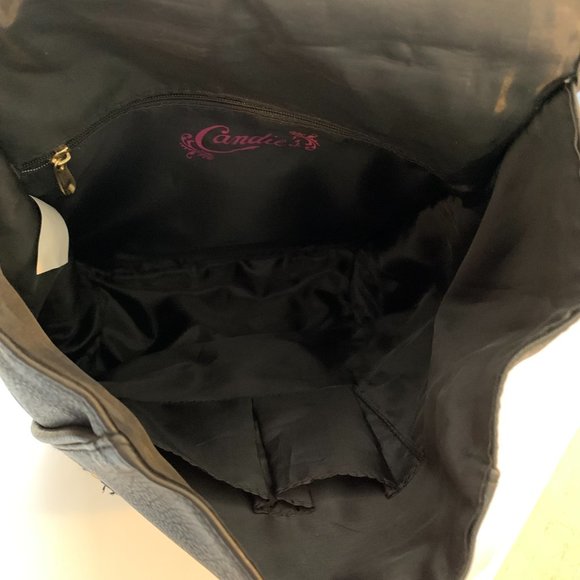 Candie's Faux Leather Backpack Purse. 12" x 9" x 4". Preowned. (449) - Picture 6 of 6